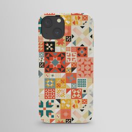 Modern Quilt Pattern iPhone Case