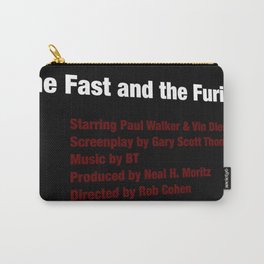 The Fast and the Furious cast & crew Carry-All Pouch | Photo, Paulwalker, Movie, Cast Crew, Cast, Celebrities, Film, Cinema, Digital, Movies 