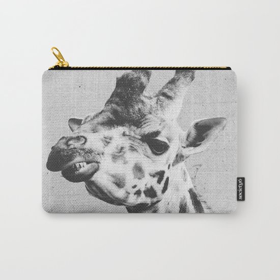 Black and White Giraffe Carry-All Pouch