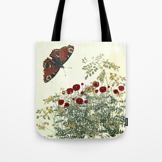 Shaking the wainscot where the field mouse trots Tote Bag