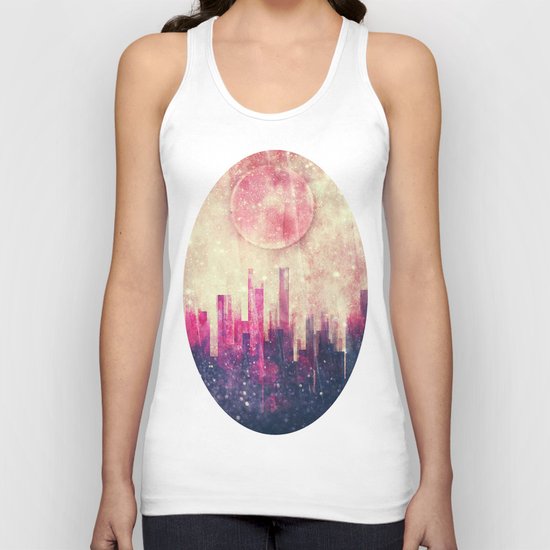 Mysterious city Unisex Tank Top