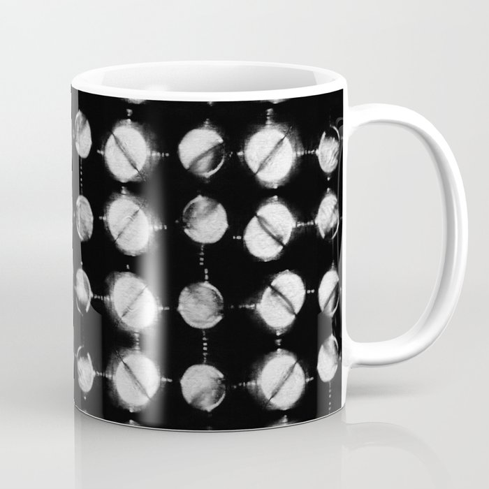Shibori itajime big white dots tiedye Coffee Mug