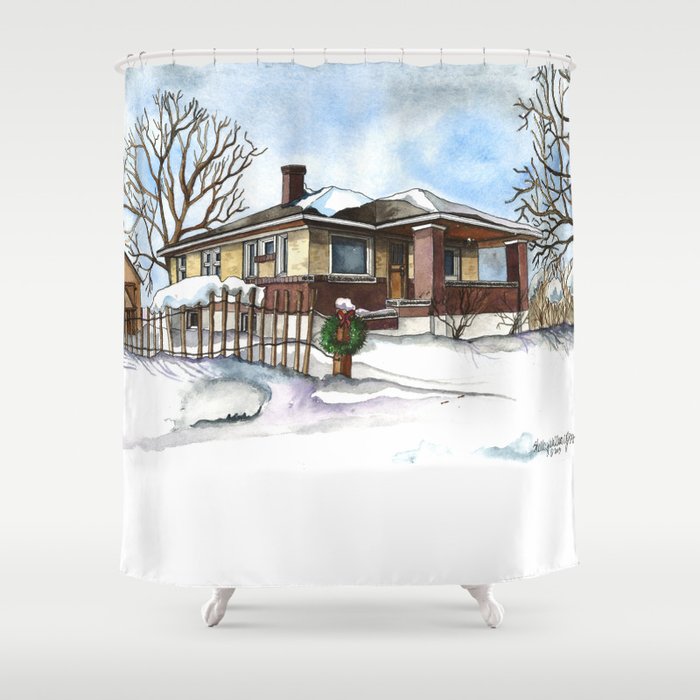 A Bungalow in the Country Shower Curtain