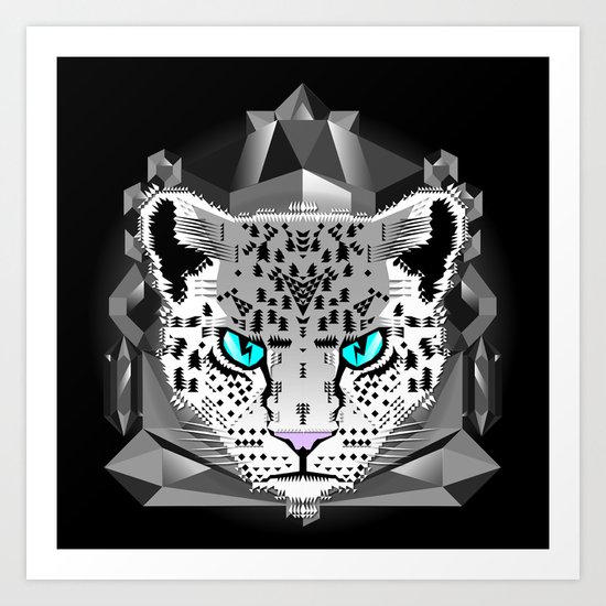 Snow Leopard Art Print