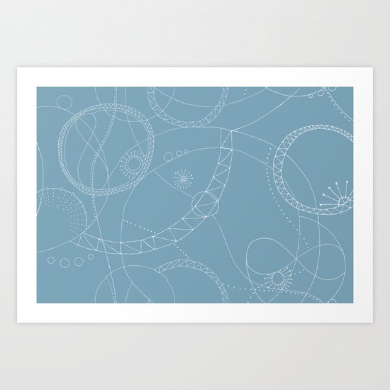 Cosmic Chatter Art Print
