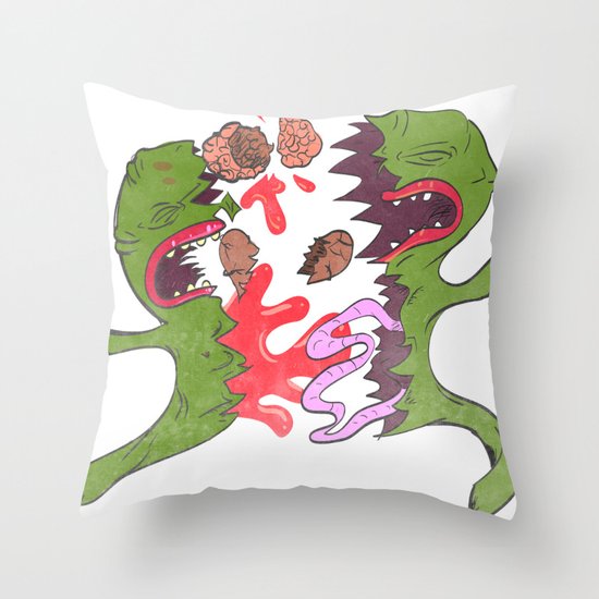 Sucks to be on a zip up Throw Pillow