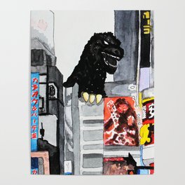 Godzilla in Kabuki-cho (Giant) Poster