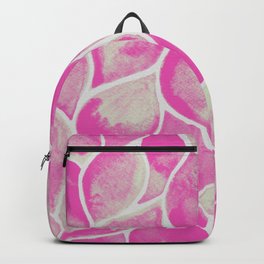 Pink Watercolor Leaves Backpack