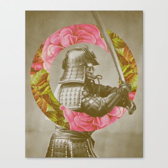 Botanical Samurai Canvas Print