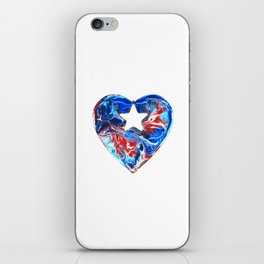 Puerto Rican Heart iPhone Skin