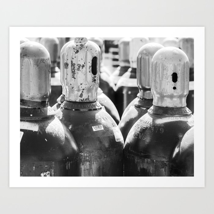 diving tanks Art Print