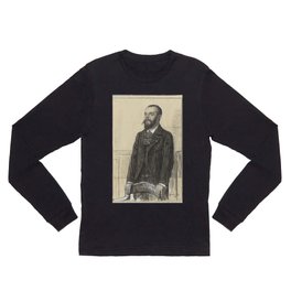 Portrait of Prof. Hector Treub, Hendrik Johannes Haverman, 1896 Long Sleeve T Shirt | Caucasian, Portrait, Male, Suit, Young, Old, White, Nostalgia, Person, Photo 