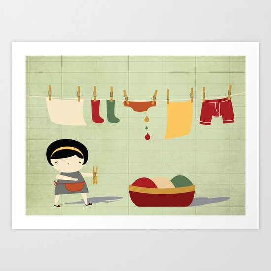 Busy Art Print