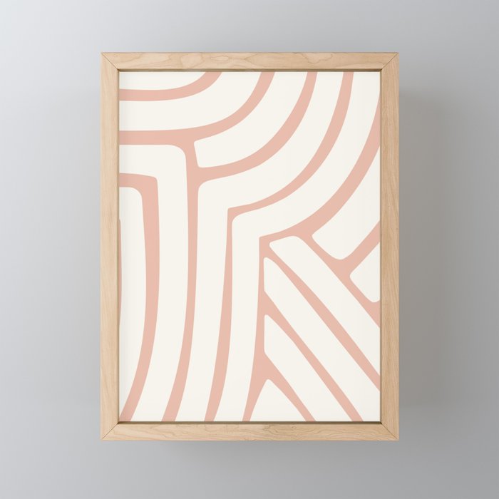 Abstract Stripes LXXXVI Framed Mini Art Print