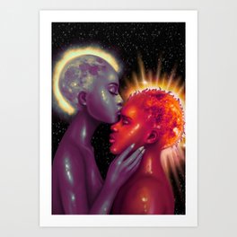 Min Kjærlighet, the Sun Art Print