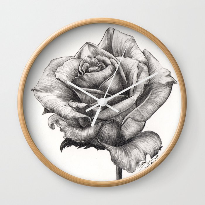 Marilyn Monroe tea Rose Wall Clock