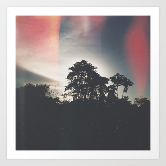 Dark sunset Art Print