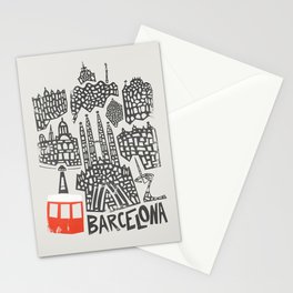 Barcelona Cityscape Stationery Card