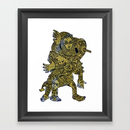 GOLDEN GODDESS Framed Art Print