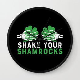 Shake Your Shamrocks St Patrick's Day Wall Clock