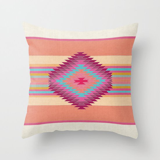 FIESTA (pink) Throw Pillow