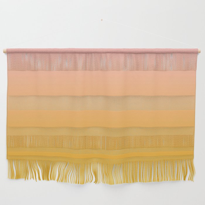 SUNSET ABATRACT. WARM COLOR OMBRE PATTERN  Wall Hanging