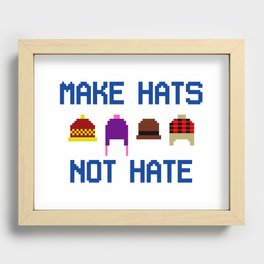 Make Hats Not Hate Recessed Framed Print