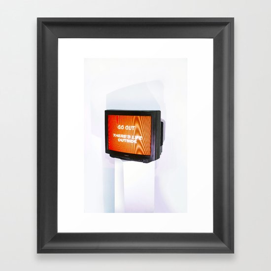 DOMESTIC ABUSE Framed Art Print