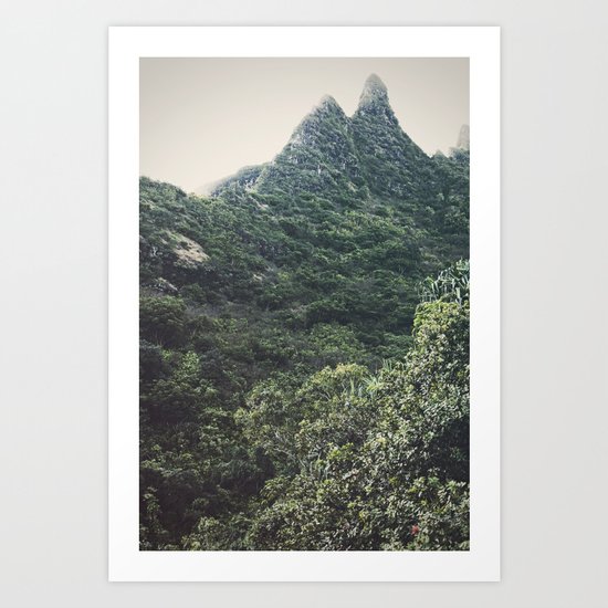 Hawaii Mountain Art Print