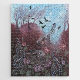 Hares and Crows Jigsaw Puzzle