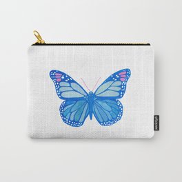 Blue Butterfly Carry-All Pouch