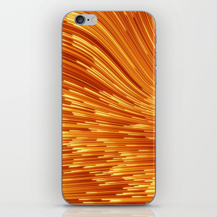 Abstract 3D visualization of a geometric low-poly golden surface. 3d ing illustration. Sci-fi creative futuristic background.  iPhone Skin