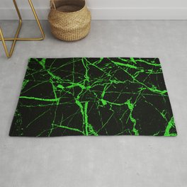 Green Marble - Green, textured, abstract pattern Area & Throw Rug