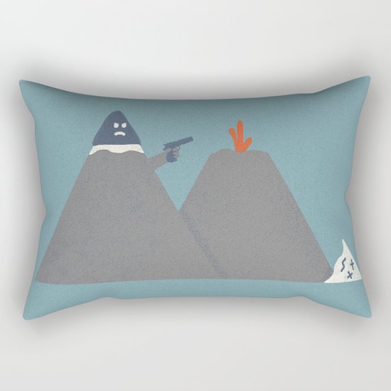Snow Capped Rectangular Pillow