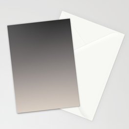 Smooth Charcoal Minimalist Ombré Gradient Abstract Stationery Card