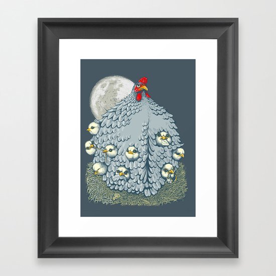 hen ship Framed Art Print