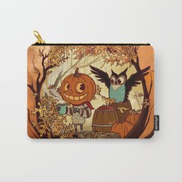 Fall Folklore Carry-All Pouch | Vintage, Illustration, Popart, Landscape, Digital, Scary, Drawing 