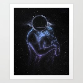 Love & galaxies.  Art Print