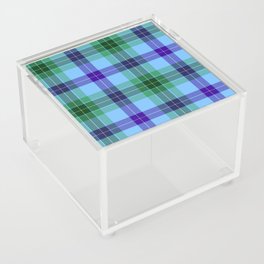 Blue Square Pattern Acrylic Box