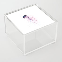 the dance - jellyfish and bubble (pink / purple) Acrylic Box
