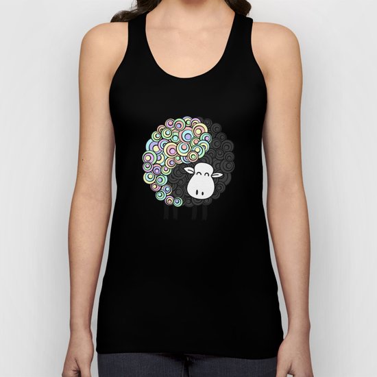 Yin Yang Sheep Unisex Tank Top