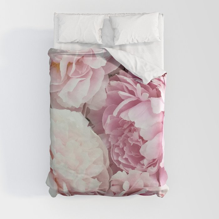 A bunch of peonies Duvet Cover