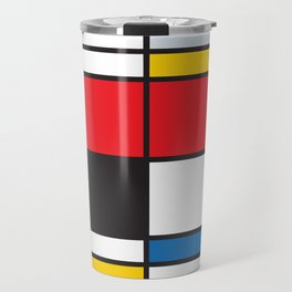 Tennis Court Mondrian Travel Mug