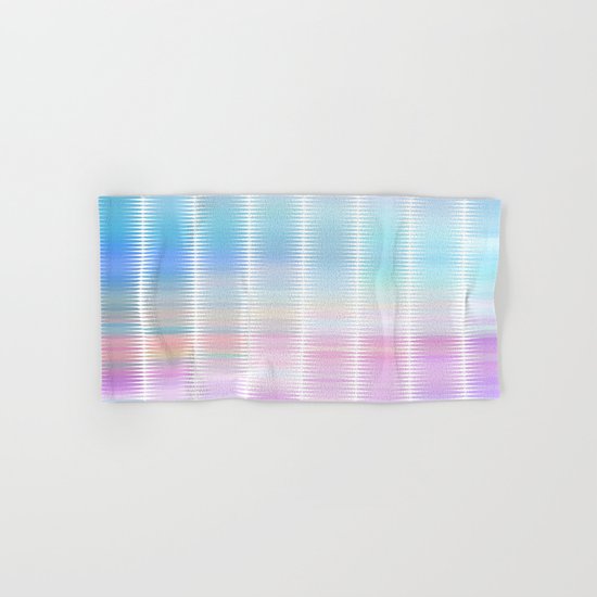 Soft Pastel Oval Geometric Abstract Hand & Bath Towel