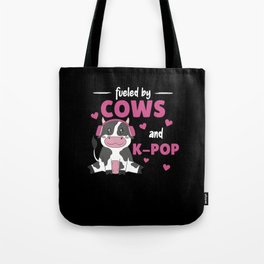 Fueled By Cows And K-pop Tote Bag