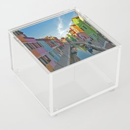 Case Colorate Burano ,Venice,Italy Acrylic Box