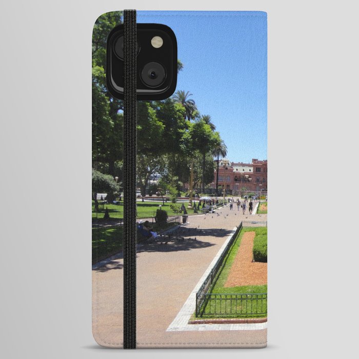 Argentina Photography - A Historical Landmark In Buenos Aires In The Day iPhone Wallet Case