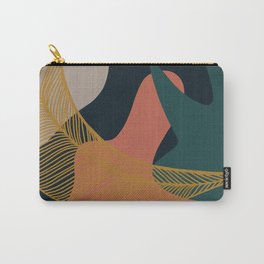 Abstract Golden Leaf 3 with Dark Background Carry-All Pouch
