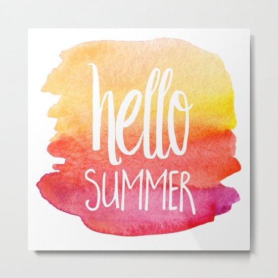Hello Summer Metal Print