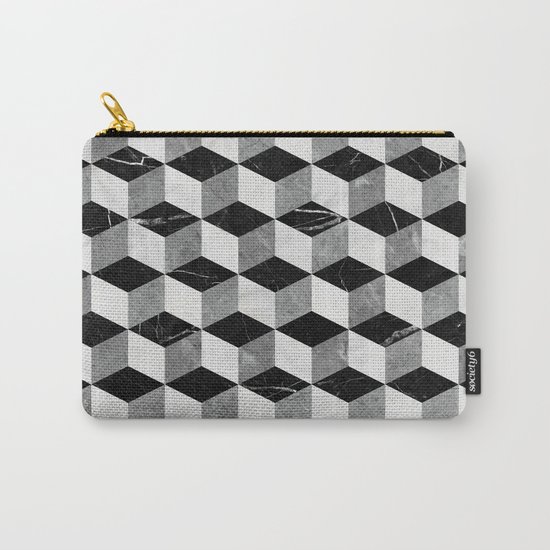 Marble Cubes Carry-All Pouch